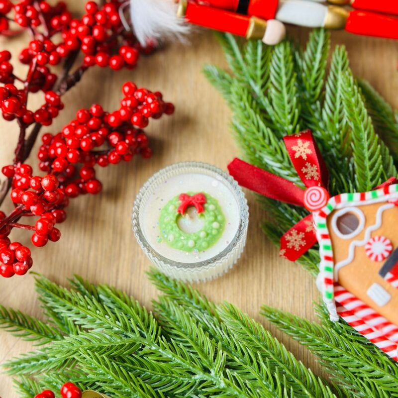 Mini karácsonyi szójaviasz gyertya