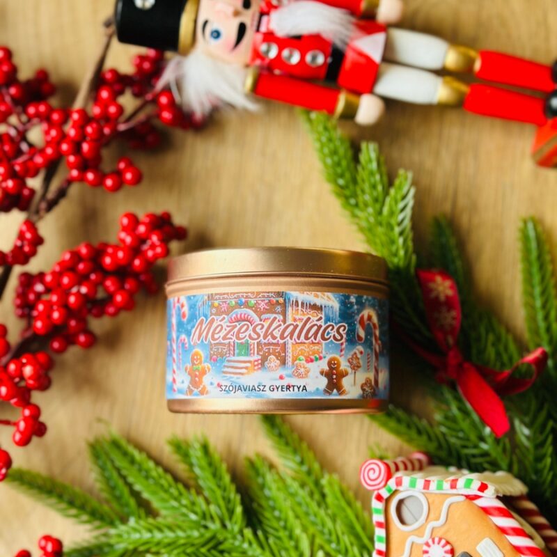 Mézeskalács szójaviasz gyertya