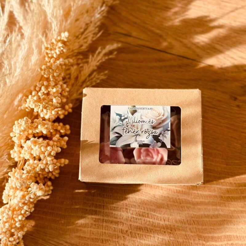 Liliom és fehér rózsa illatviasz